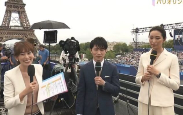 パリ五輪開会式で目立つ中川安奈